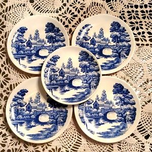 Vintage Nasco Lakeview hand painted plates